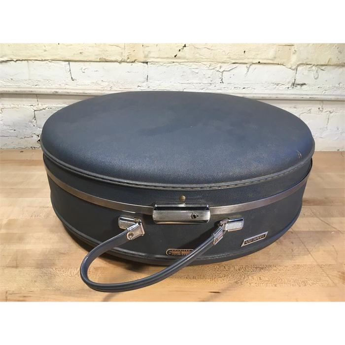 Round Gray Suitcase