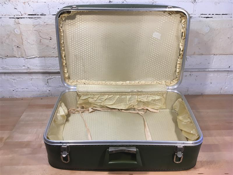 Green Vinyl Suitcase