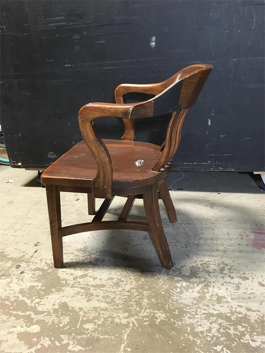 Wood Armchair - Banker Style