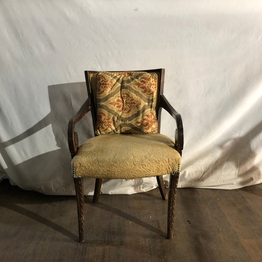 padded dining chair with pillow