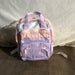 purple and pink backpack
