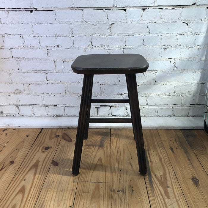 Square Wooden Stool