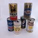 assorted vintage beer cans