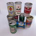 different old beer cans