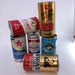 imported vintage beer cans