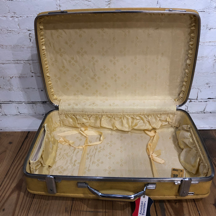 Yellow Vinyl Suitcase